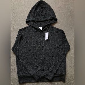 NWT Gap Charcoal grey hoodie size S (6-7)